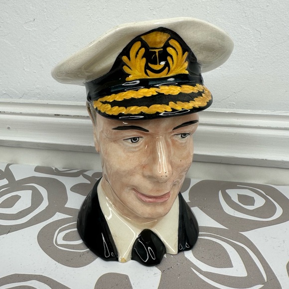 Royal Winton King George VI Grimwades Creamer Character Toby Jug Made in England - Picture 10 of 13